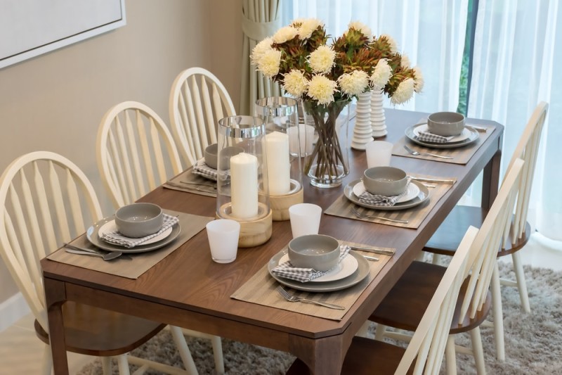 table settings for dining room